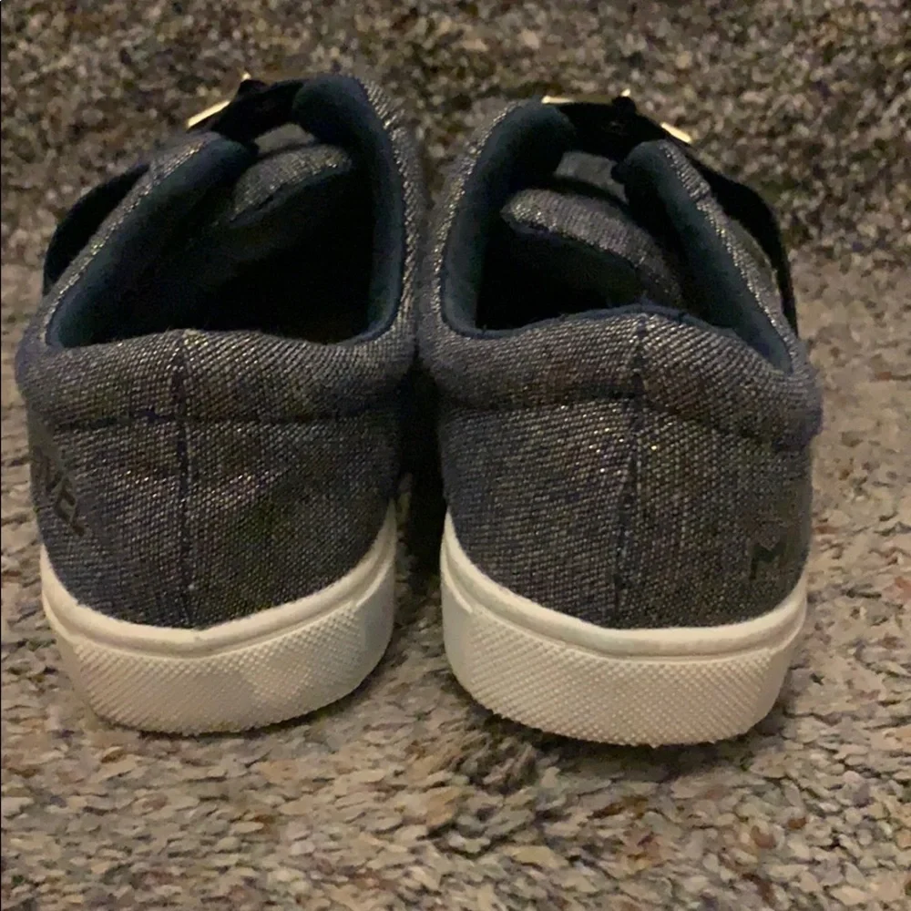 Captain Marvel Glitter Denim slipon shoes size 11